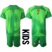 Cheap Portugal Goalkeeper Home Football Kit Children World Cup 2022 Short Sleeve (+ pants)